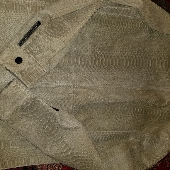 Belstaff Exotic Skin Men's Leather Jacket - Picture 3 of 4